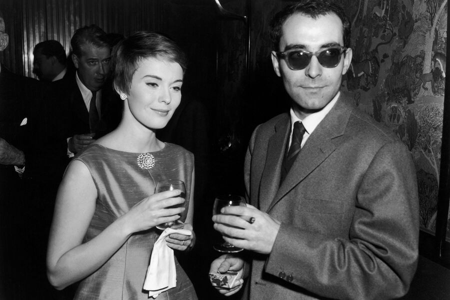 Американская актриса Джин Сиберг и Жан-Люк Годар во время премьеры фильма &laquo;На последнем дыхании&raquo; в&nbsp;Париже, 1960&nbsp;год
