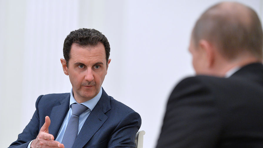 Президент Сирии Башар Асад во время встречи в Кремле