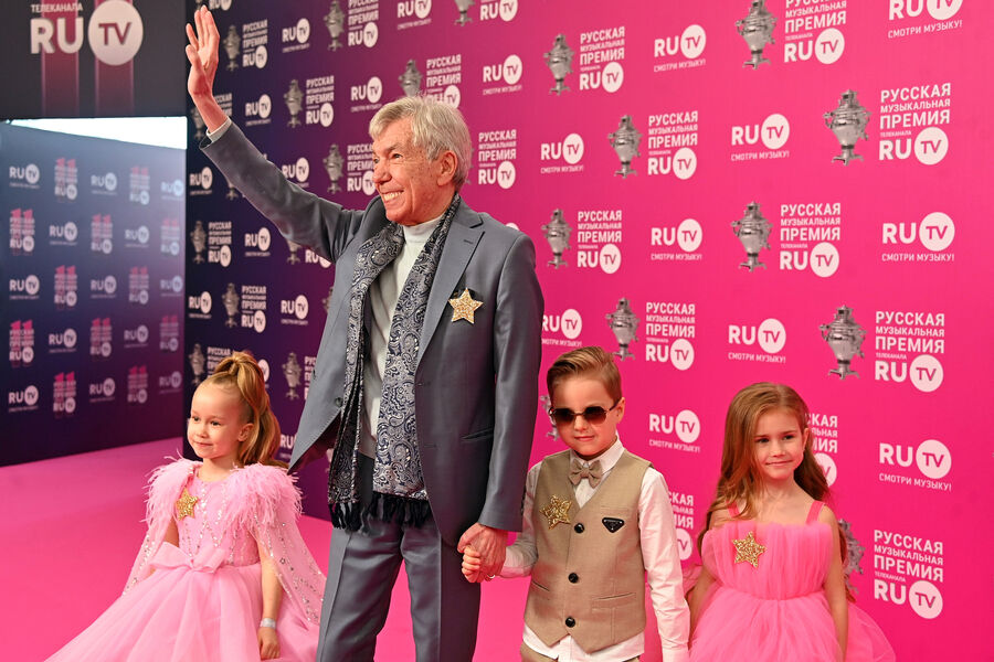Телеведущий Юрий Николаев на&nbsp;церемонии вручения XI русской музыкальной премии телеканала RU.TV в&nbsp;зале &laquo;Крокус Сити Холл&raquo;, 2022&nbsp;год