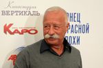 Актер и телеведущий Леонид Якубович на премьере нового фильма режиссера Станислава Говорухина «Конец прекрасной эпохи» в киноцентре «Октябрь»