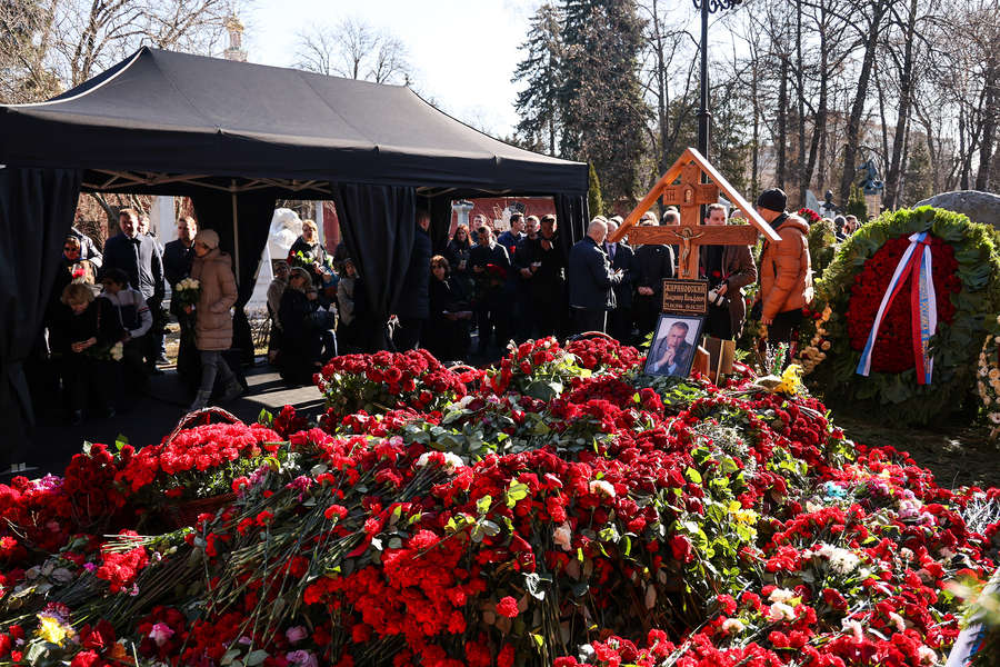 Поминки по&nbsp;лидеру ЛДПР Владимиру Жириновскому на&nbsp;Новодевичьем кладбище в&nbsp;Москве, 14&nbsp;апреля 2022&nbsp;года
