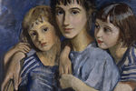 «Автопортрет с дочерьми» (1921)