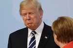 Президент США Дональд Трамп и канцлер Германии Ангела Меркель
