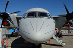 Турбовинтовой многоцелевой транспортный самолет Ан-132 D на Международном авиасалоне «Ле-Бурже – 2017» во Франции