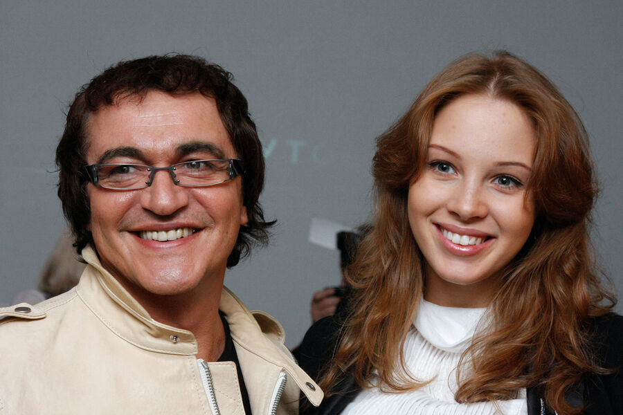 Дмитрий Дибров с&nbsp;супругой Полиной, 2009&nbsp;год