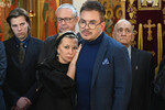 Сын Глеба Панфилова Иван в храме Усекновения главы Иоанна Предтечи у Новодевичьего монастыря в Москве, 30 августа 2023 года