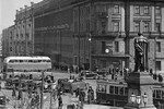 Двухэтажный троллейбус на Пушкинской площади, 1939 год
