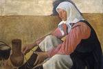 «Обувающаяся крестьянка» (1915)