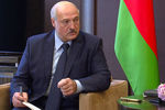 Президент Белоруссии Александр Лукашенко во время встречи с президентом России Владимиром Путиным в Сочи, 14 сентября 2020 года