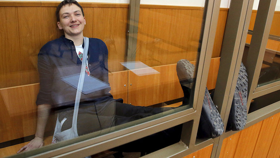 Надежда Савченко в&nbsp;зале суда