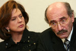 Писатель и председатель жюри конкурса «Русский Букер - 2006» Александр Кабаков и теле- и радиоведущая, член жюри Светлана Сорокина