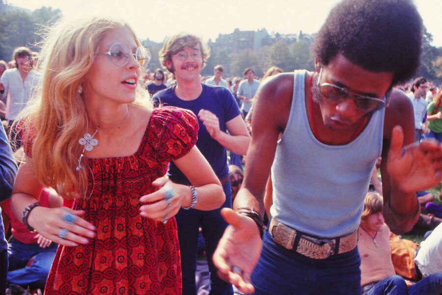 Во время музыкального фестиваля Woodstock, 1969&nbsp;год