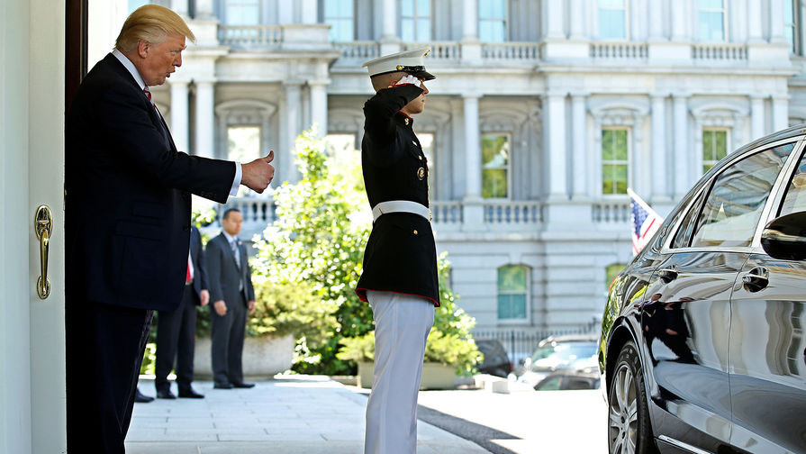 Президент США Дональд Трамп и президент Турции Реджеп Тайип Эрдоган после встречи в Белом доме, 16 мая 2017 года