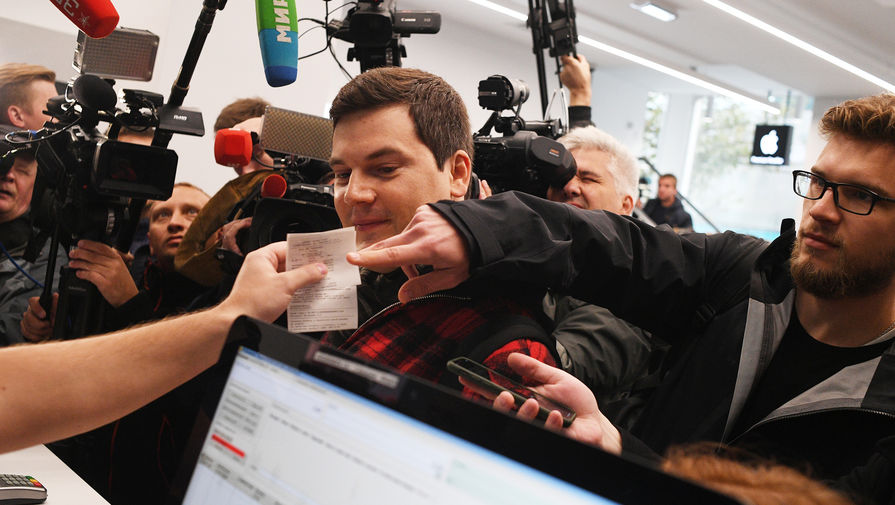 Старт продаж новых iPhone в&nbsp;Москве, 20 сентября 2019 года