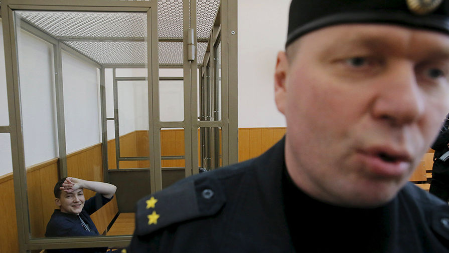 Надежда Савченко в&nbsp;зале суда