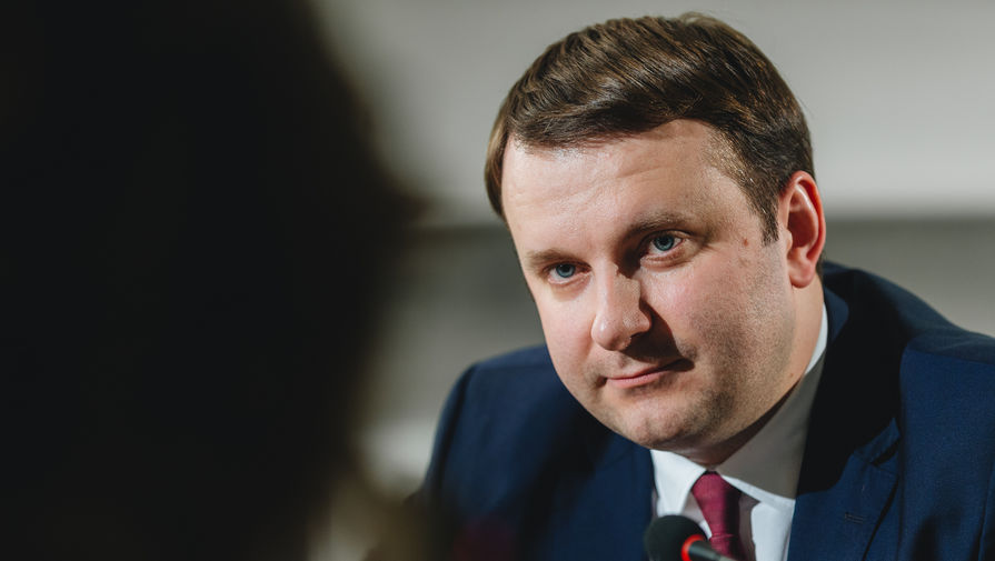 Министр экономического развития Максим Орешкин во время интервью в редакции «Газеты.Ru»