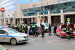 Последствия аварии на Новинском бульваре в центре Москвы, 1 апреля 2021 года
