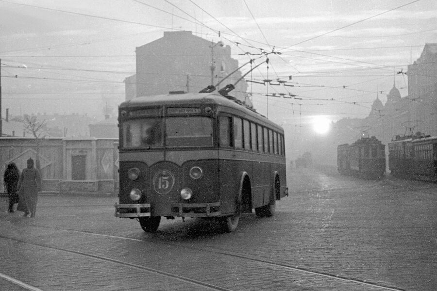 Городской пассажирский транспорт на&nbsp;улицах Москвы, 1938&nbsp;год