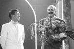 Ведущий телепрограммы «Утренняя звезда» Юрий Николаев и кинорежиссер Никита Михалков, 1991 год