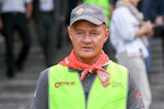  Роман Старовойт во время укладки асфальта в рамках семинара-совещания и заседания Госсовета РФ по вопросу подготовки нацпроекта «Безопасные и качественные автомобильные дороги», 2019 год