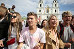 Участники студенческой акции протеста в Минске, 1 сентября 2020 года