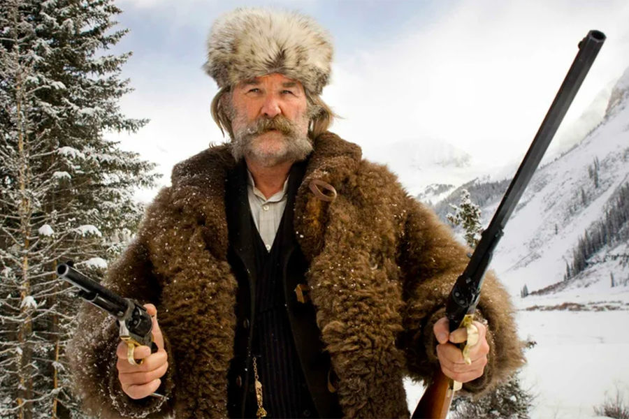 <b>Кадр из&nbsp;фильма «Омерзительная восьмерка» (2015)</b> <br>
В&nbsp;2015 году Рассел появился в&nbsp;зимнем вестерне Тарантино «Омерзительная восьмерка». Вместе с&nbsp;ним в&nbsp;фильме сыграли Сэмюэл Л. Джексон, Дженнифер Джейсон Ли, Тим Рот, Майкл Мэдсен и Ченнинг Тейтум, а музыку к&nbsp;картине написал Эннио Морриконе.