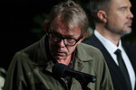 Музыкант Сергей Бугаев (Африка) во время церемонии прощания с журналистом и политологом Дарьей Дугиной в телецентре «Останкино» в Москве, 23 августа 2022 года
