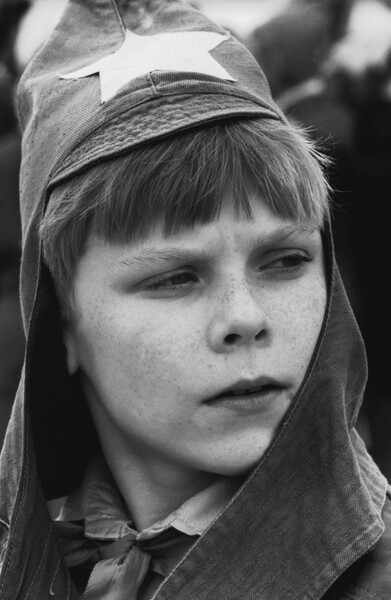 Школьник из&nbsp;Всероссийского пионерского лагеря ЦК ВЛКСМ &laquo;Орленок&raquo;, 1987&nbsp;год
