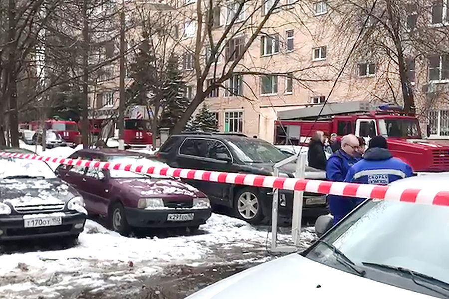 Последствия взрыва в&nbsp;жилом доме на&nbsp;улице Зеленой в&nbsp;Химках, 19&nbsp;марта 2021&nbsp;года
