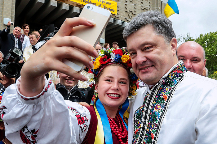 Петр Порошенко во время общения с&nbsp;украинской общиной в&nbsp;ходе визита в&nbsp;Австралию, декабрь 2014
