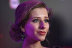 Лиза Арзамасова на премьере фильма «Напарник» в кинотеатре «Октябрь», 2017 год 