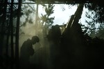 Позиции артиллерийского подразделения ЦВО на Краснолиманском направлении СВО, 26 сентября 2023 года