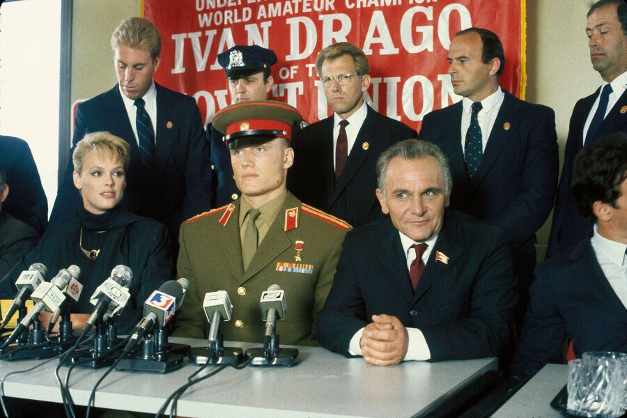 Дольф Лундгрен в&nbsp;роли Ивана Драго в&nbsp;фильме &laquo;Рокки 4&raquo; (1985)