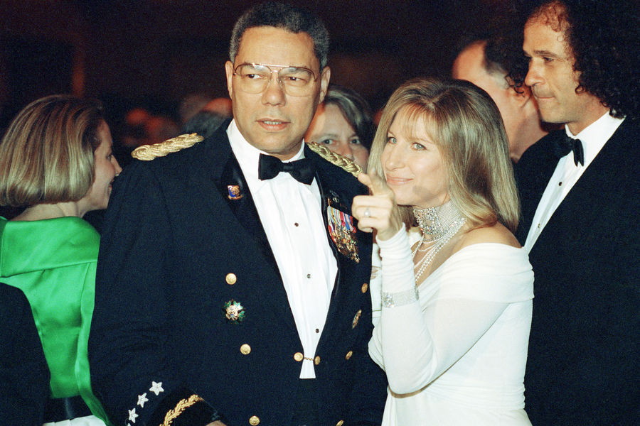 Колин Пауэлл и певица Барбра Стрейзанд, 1993&nbsp;год 