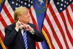 Дональд Трамп во время мероприятия предвыборной кампании в Лас-Вегасе, октябрь 2015 года