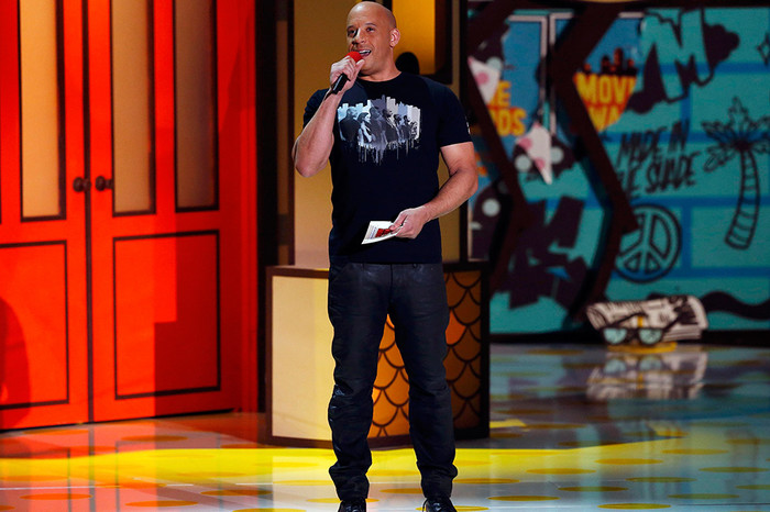 Вин Дизель во время церемонии MTV Movie Awards