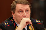 Начальник Главного управления по обеспечению безопасности дорожного движения МВД России генерал-лейтенант полиции Виктор Нилов во время заседания общественного совета при МВД России, 2012 год