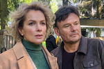 Мария Порошина и Иван Рудаков на съемках сериала «Медиум 2» (2021)