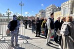 Во время церемонии прощания с первым президентом СССР Михаилом Горбачевым в Москве, 3 сентября 2022 года