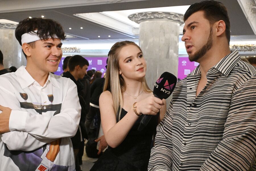 Участники группы GAYAZOV$ BROTHER$ на&nbsp;праздновании дня рождения телеканала &laquo;МУЗ-ТВ&raquo; в&nbsp;Государственном Кремлевском дворце в&nbsp;Москве, 19&nbsp;октября 2025&nbsp;года