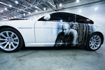 Автомобиль BMW с изображением Федера Емельяненко на VI международной специализированной выставке «Московское тюнинг-шоу», 2014 год