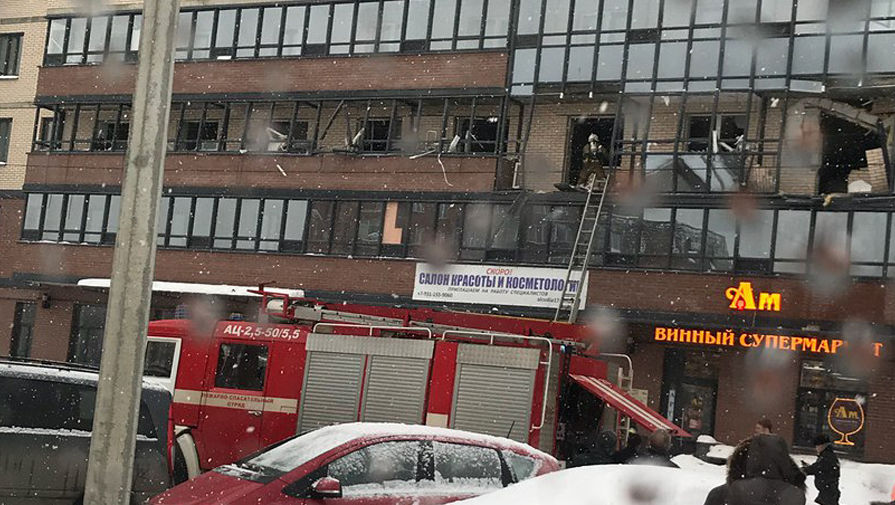 Последствия взрыва в&nbsp;жилом доме в&nbsp;Приморском районе Санкт-Петербурга, 9 февраля 2018 года