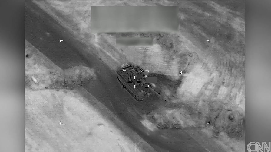 За&nbsp;секунду до&nbsp;удара по&nbsp;танку, кадр из&nbsp;видео