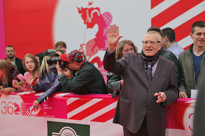 Лидер ЛДПР Владимир Жириновский во время церемонии открытия 36-го Московского международного кинофестиваля