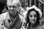 1975 год. Актриса Элизабет Тейлор и актер Леонид Неведомский на съемках фильма «Синяя птица»