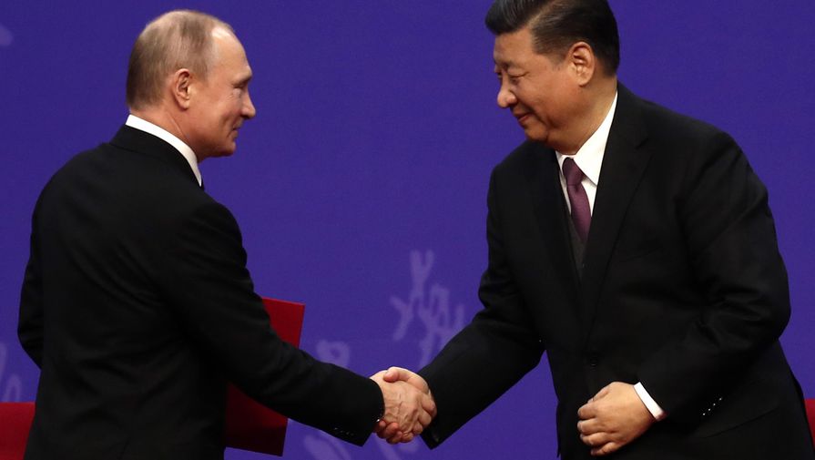 Владимир Путин и Си Цзинпинь, 2018 год