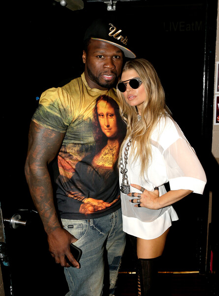 Рэпер 50&nbsp;Cent (Кертис Джексон) и певица Ферги в&nbsp;Лас-Вегасе, 2014&nbsp;год