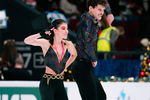 Карина Акопова и Никита Рахманин выступают с произвольной программой на чемпионате России — 2022