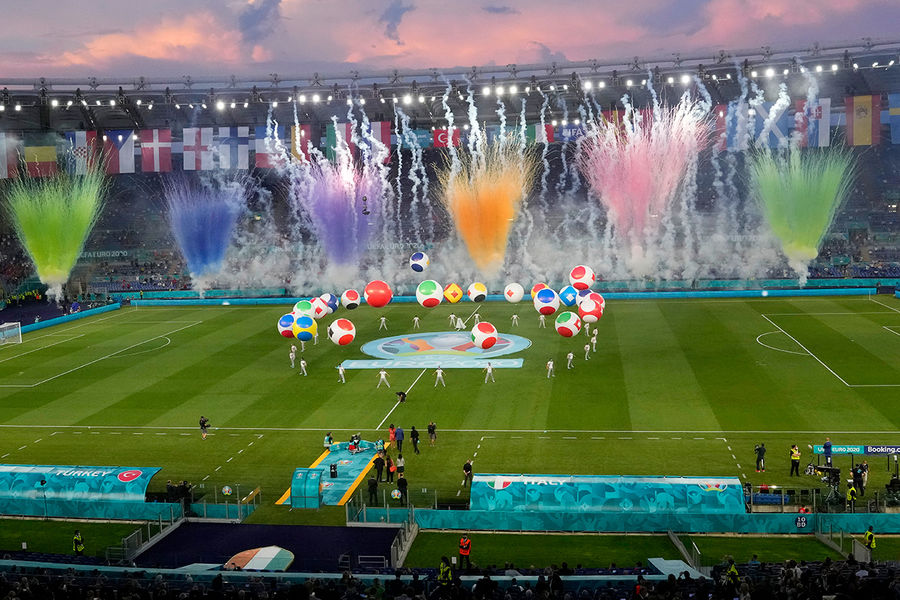 Во время церемонии открытия Евро-2020 в&nbsp;Риме, 11&nbsp;июня 2021&nbsp;года
