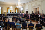 Во время переговоров с участием президента США Дональда Трампа, президента Украины Владимира Зеленского и европейских лидеров в Белом доме, США, 18 августа 2025 года